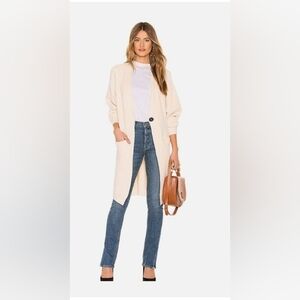 Free People Women's Irreplaceable Long Oversized Cardigan Ribbed Brown XS
